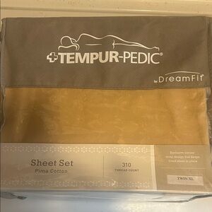 DreamFit Twin XL Sheet Set - Gold